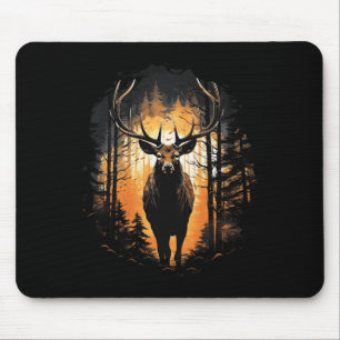 Forest Deer Wildlife Animal Illustratie 1 Muismat