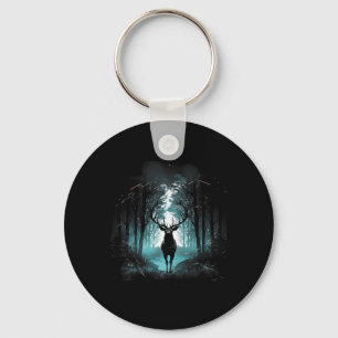 Forest Deer Wildlife Animal Illustratie 5 Sleutelhanger