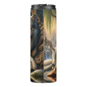 Forest Dweller, Wolf Pack, Sunset. Thermosbeker (Achterkant)