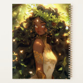 Forest Elf Afro-Amerikaanse Black Fantasy Art Planner (Achterkant)