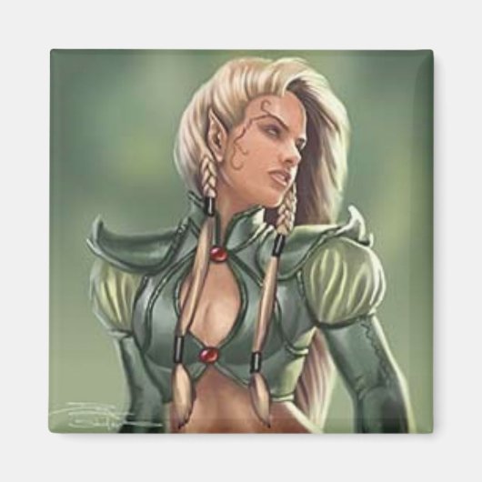 Forest Elf Magnet Magneet (Voorkant)