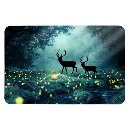 Forest Elk Flexible Photo Magnet Magneet (Horizontaal)