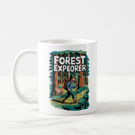 Forest Explorer wandelillustratie Koffiemok