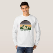 Forest Family Road Trip Custom Lange Mouw T-shirt (Voorkant volledig)