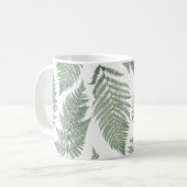Forest Fern Fronds  Greenery Botanical Koffiemok (Voorkant links)