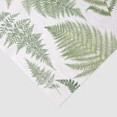 Forest Fern Fronds  Greenery Botanical Tissuepapier (Detail)