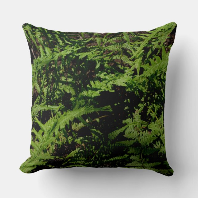 Forest Ferns rustic boho greenery Kussen (Voorkant)