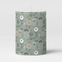 Forest Floral Sage Green