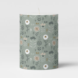 Forest Floral Sage Green