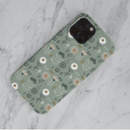 Forest Floral Sage Green Case-Mate iPhone 14 Hoesje