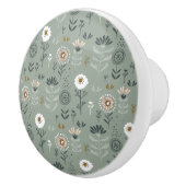 Forest Floral Sage Green Keramische Knop (Rechts)
