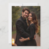 Forest Foliage Botanical Photo Wedding Save Date Kaart (Achterkant)