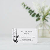 Forest Fox Creek Drywall Aangepast Visitekaartje (Staand voorkant)