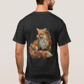 Forest Fox geborduurd. Vossen zijn het bewijs dat  T-shirt (Achterkant)