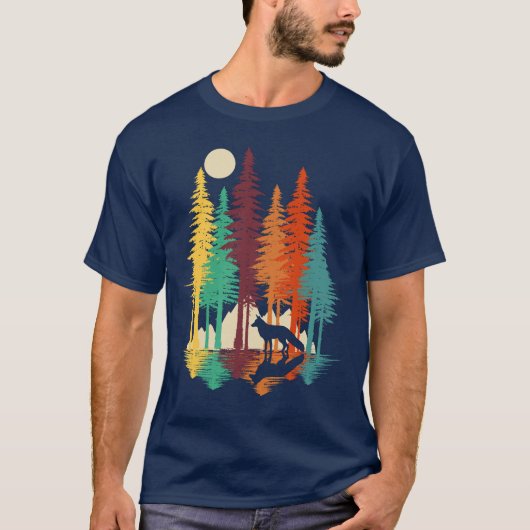 Forest fox t-shirt (Voorkant)