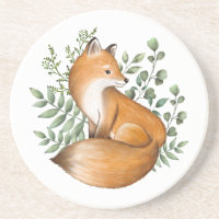 Forest Fox | Waterverf Woodland Animal Greenery