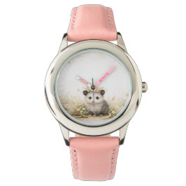 Forest friend woodland opossum horloge