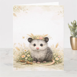 Forest friend woodland opossum kaart