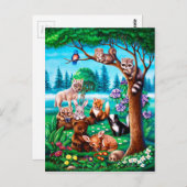 Forest Friends Briefkaart (Voorkant / Achterkant)