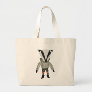 Forest Friends Cute Little Badger Grote Tote Bag