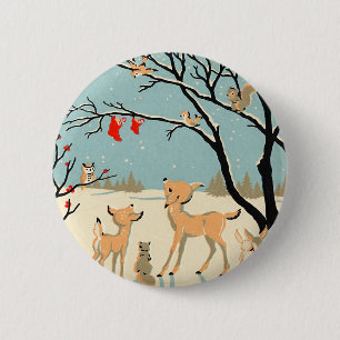 Forest Friends Ronde Button 5,7 Cm