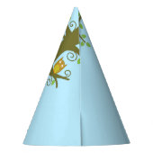 Forest Friends Woodland Cute 1st Birthday Party Feesthoedjes (Achterkant)