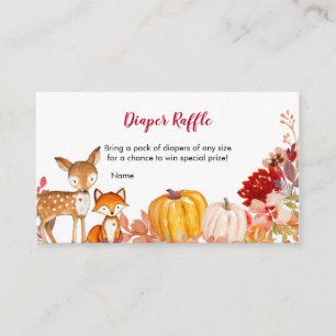 Forest Friends Woodland Luier Raffle Informatiekaartje