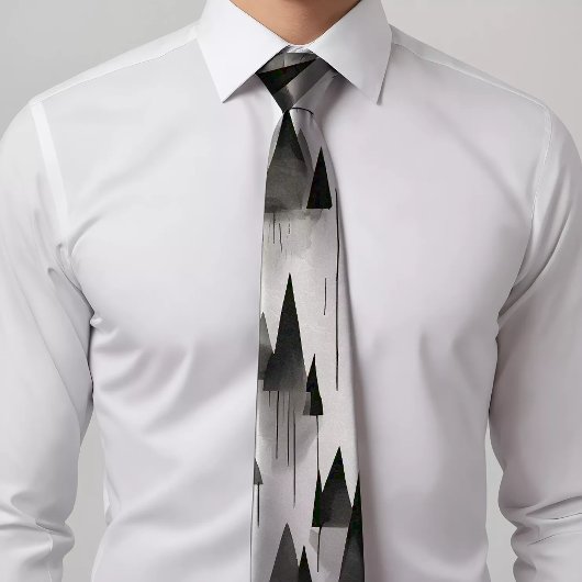 Forest-geïnspireerd Patterned Stropdas