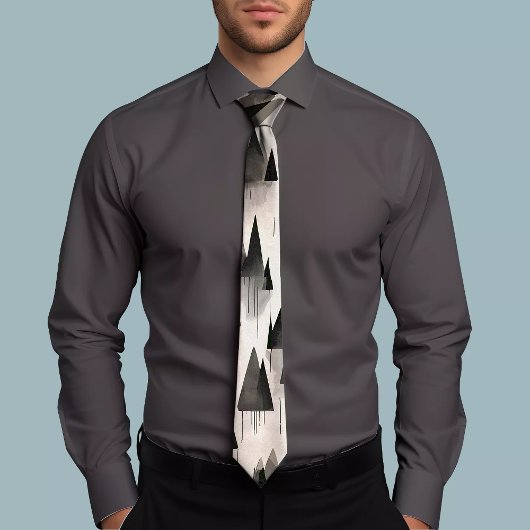 Forest-geïnspireerd Patterned Stropdas