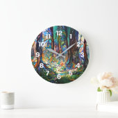 Forest Glas in lood Style Grote Klok (Huis)