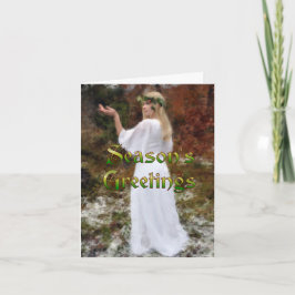 Forest Goddess - Seizoensgroeten Feestdagen Kaart
