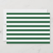 Forest Green Bold Serif Single Photo Afstuderen Aankondiging (Achterkant)