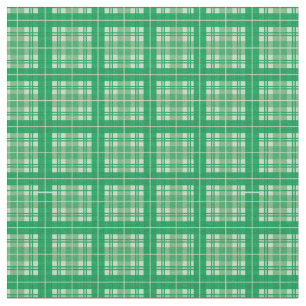 Forest Green Bright Gingham Plaid Tartan Stof