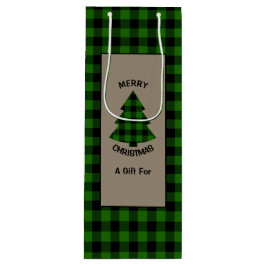 Forest Green Buffalo Play-kerstboom Wijn Cadeautas