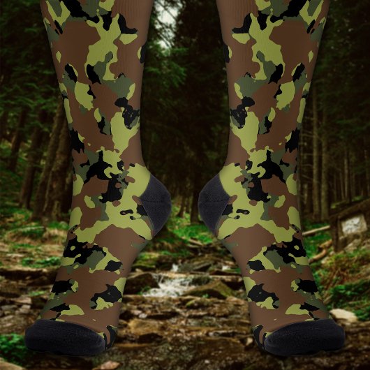 Forest Green Camo-Sokken Sokken