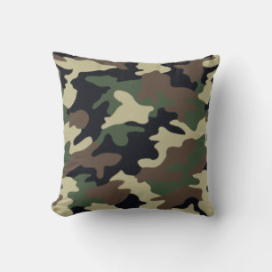 Forest Green Camouflage Pillow Kussen