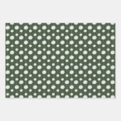Forest Green Cheerleader Pom Pom Pattern Inpakpapier Vel (Voorkant)