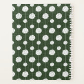 Forest Green Cheerleader Pom Pom Pattern Planner (Achterkant)