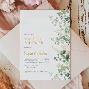 Forest Green Couples Shower Invitation