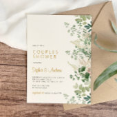 Forest Green Couples Shower Invitation