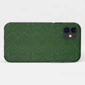 Forest Green Damask iPhone 5 Hoesje (Achterkant (horizontaal))