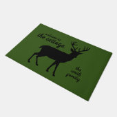 Forest Green Deer Welkom Deurmat (Schuin)