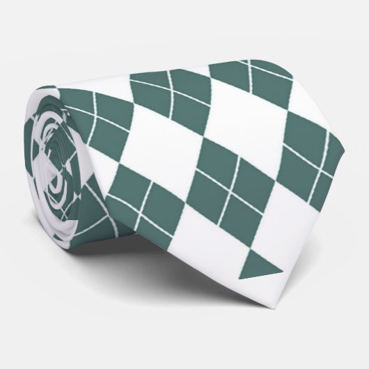 Forest Green Diamond Cravate masculine (Roulé)