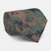 Forest Green digitale camouflage Stropdas (Opgerold)