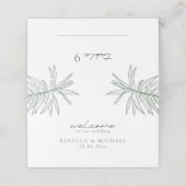 Forest Green Eenvoudige Hand Getrokken Botanische (Buitenkant ongevouwen)