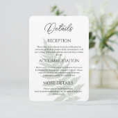 Forest Green Fermes Détails du Mariage Carte de bo (Debout devant)