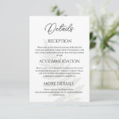 Forest Green Fermes Détails du Mariage Carte de bo (Debout devant)