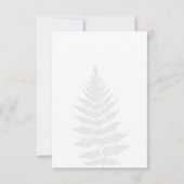 Forest Green Fermes Détails du Mariage Carte de bo (Dos)