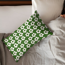 Forest Green Floral Pillow Hoesje Kussensloop