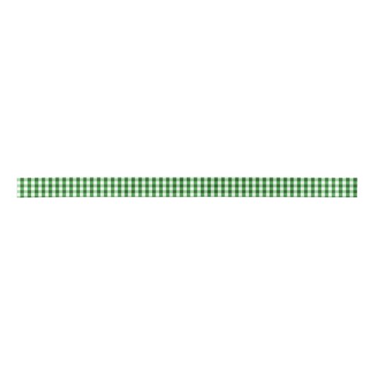 Forest Green Gingham Pattern Lint (Voorkant)